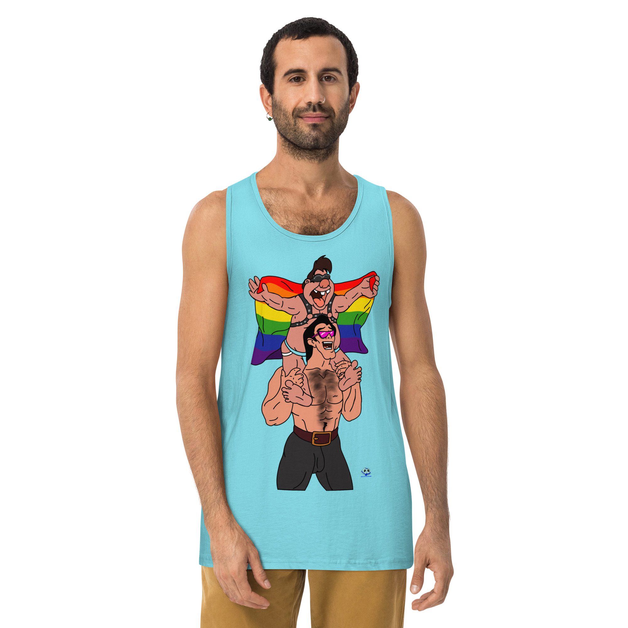Men’s premium tank top - Beastly Buddies - Image 11