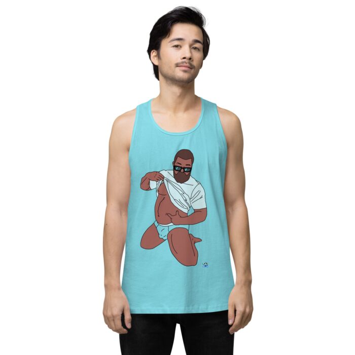 Men’s premium tank top - Belly Pride - Image 52