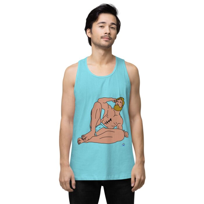 Men’s premium tank top - Blonde in Jock - Image 21