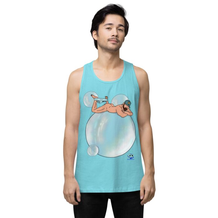 Men’s premium tank top - Bubbles - Image 51