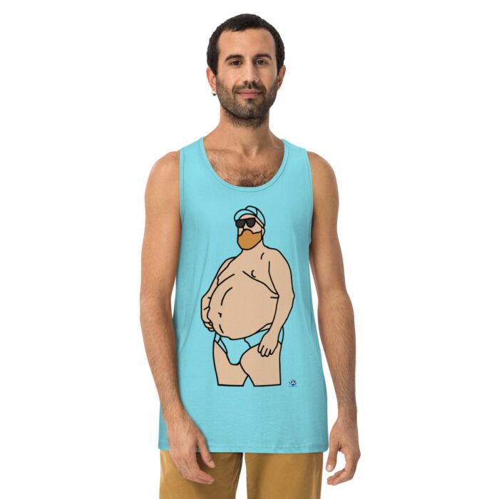 Men’s premium tank top - Chub in Hat - Image 21