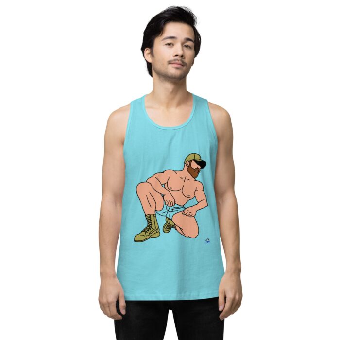 Men’s premium tank top - Combat Boots - Image 21