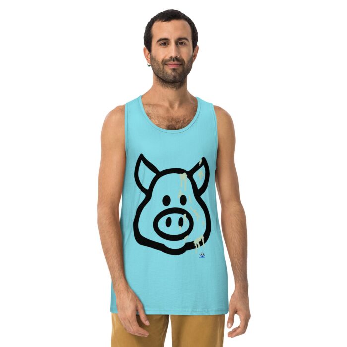 Men’s premium tank top - Cum Pig - Image 11