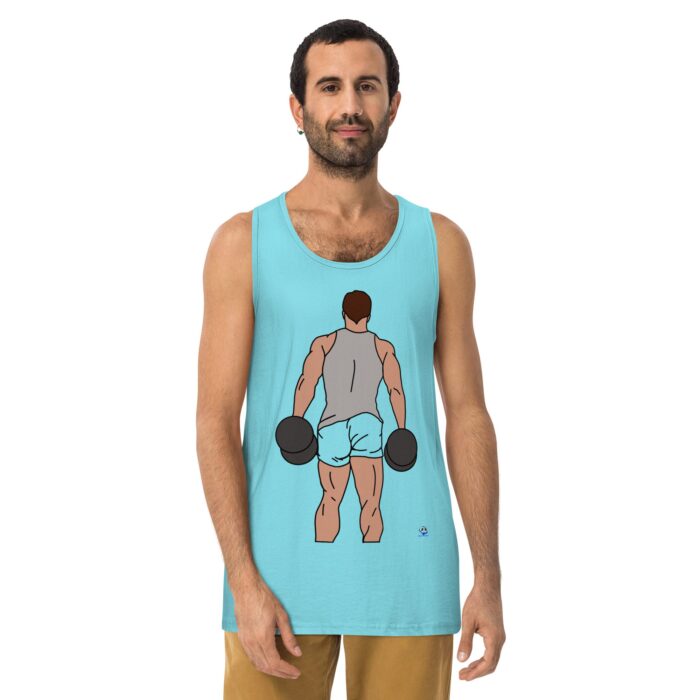 Men’s premium tank top - Dumbbells - Image 21