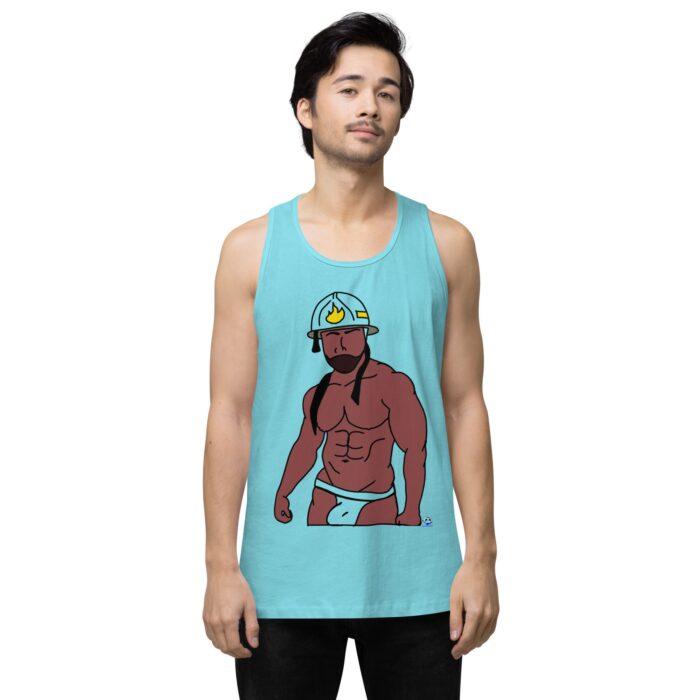 Men’s premium tank top - Fireman - Image 51