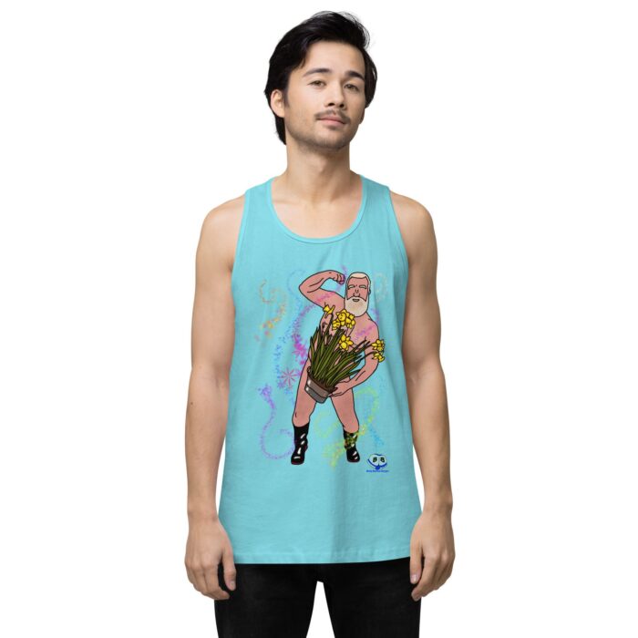 Men’s premium tank top - Flower Power - Image 51