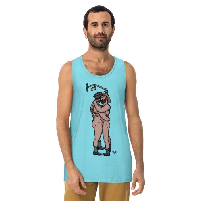 Men’s premium tank top - Folsom Kiss