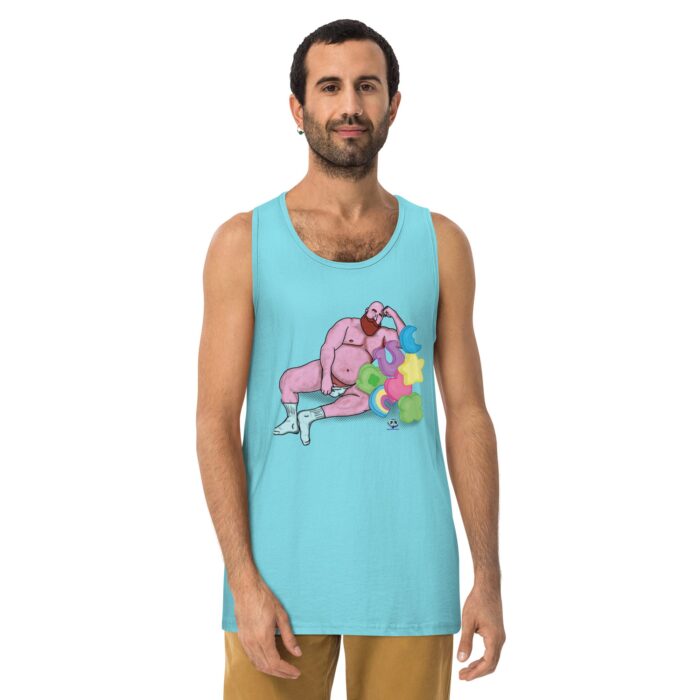 Men’s premium tank top - Get Lucky - Image 17