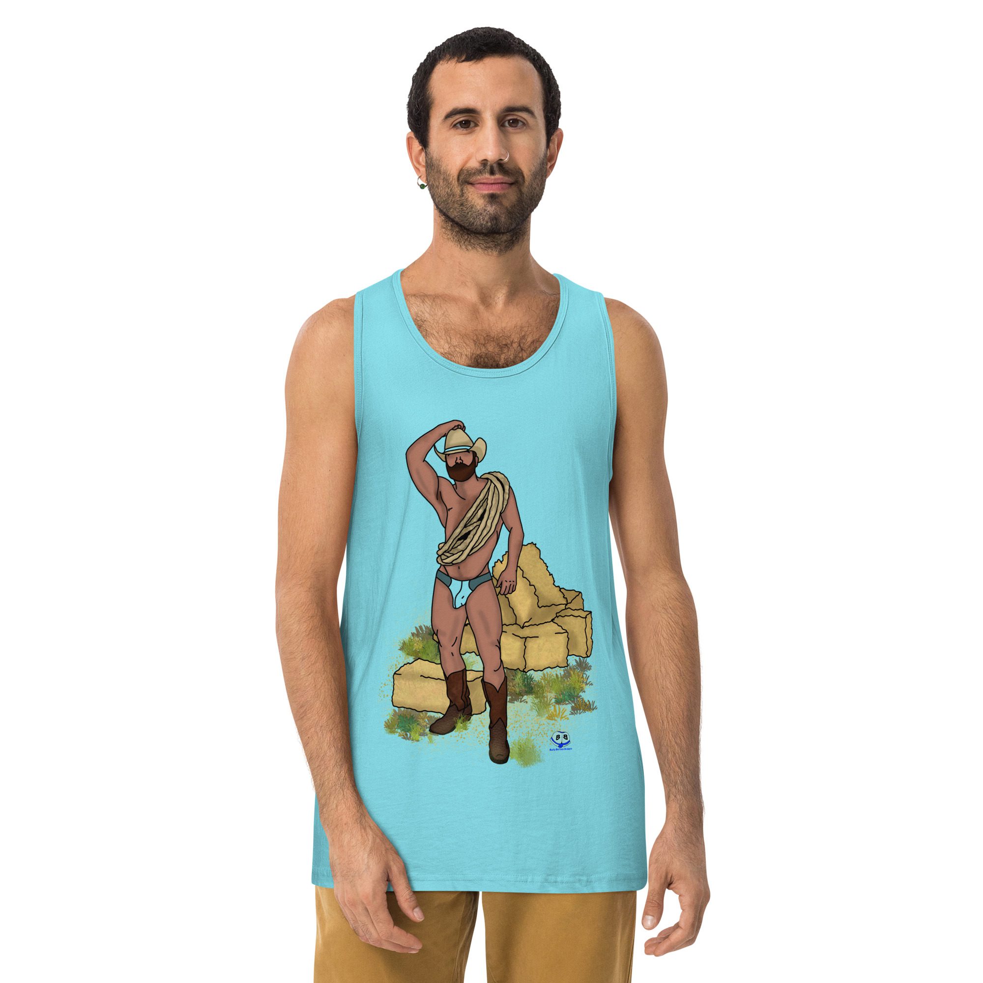 Men’s premium tank top - Hay Dude! - Image 11