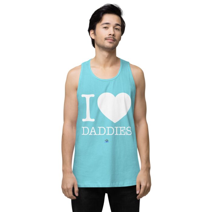 Men’s premium tank top - I Heart Daddies - Image 51