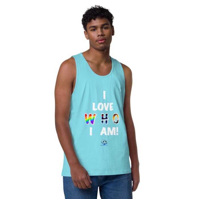 Men’s premium tank top - I Love Who I Am - Image 41
