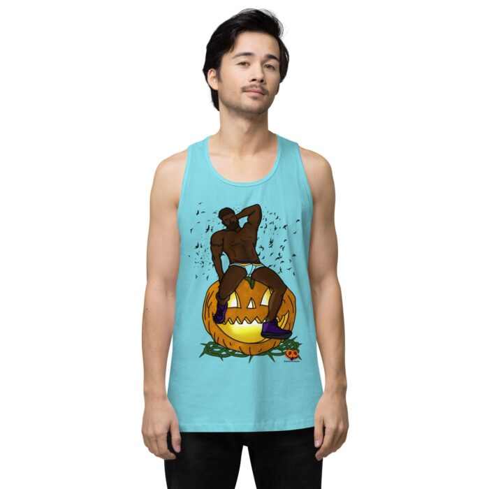 Men’s premium tank top - Jack O Lantern - Image 21