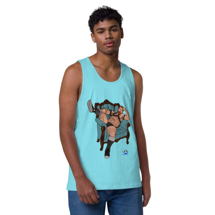 Men’s premium tank top - Leather Chair - Image 41