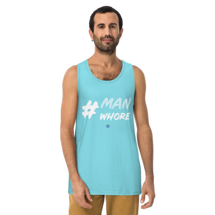 Men’s premium tank top - Man Whore - Image 11