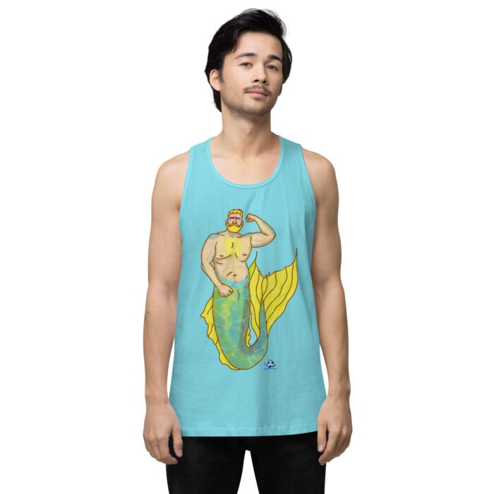 Men’s premium tank top - MerCub Yellow - Image 51