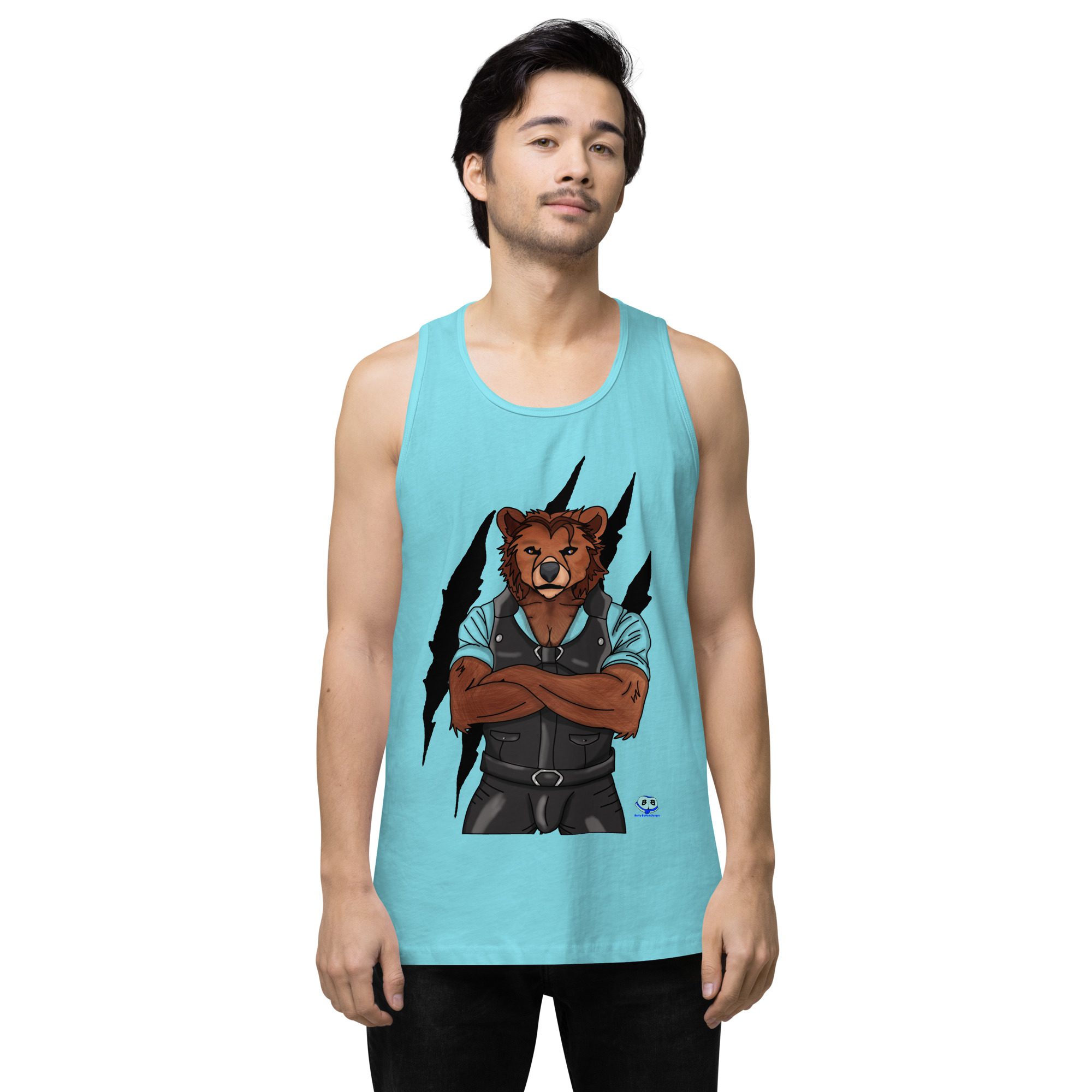 Men’s premium tank top - Mr. Bear - Image 22