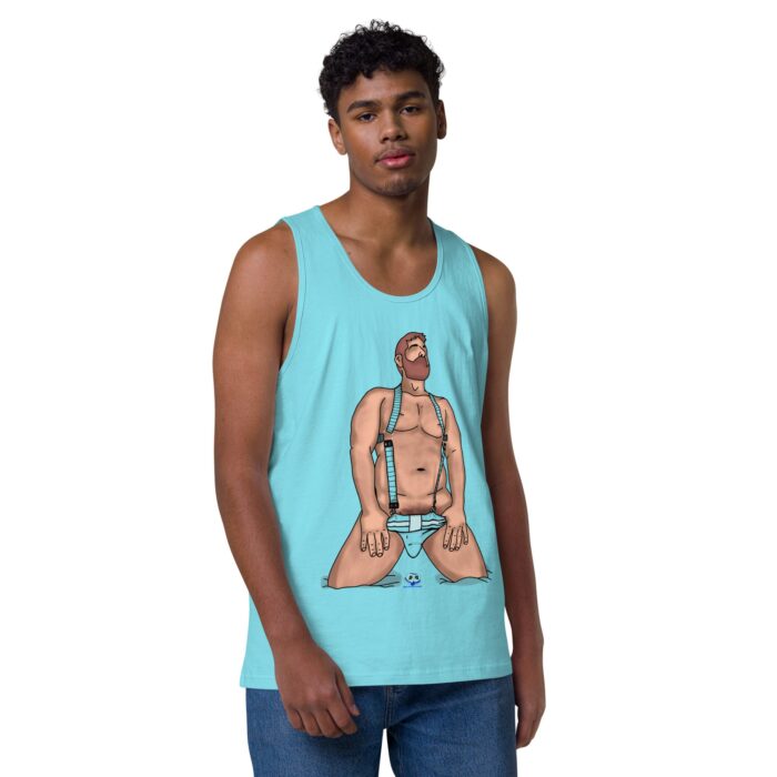 Men’s premium tank top - Neon Circuit - Image 41
