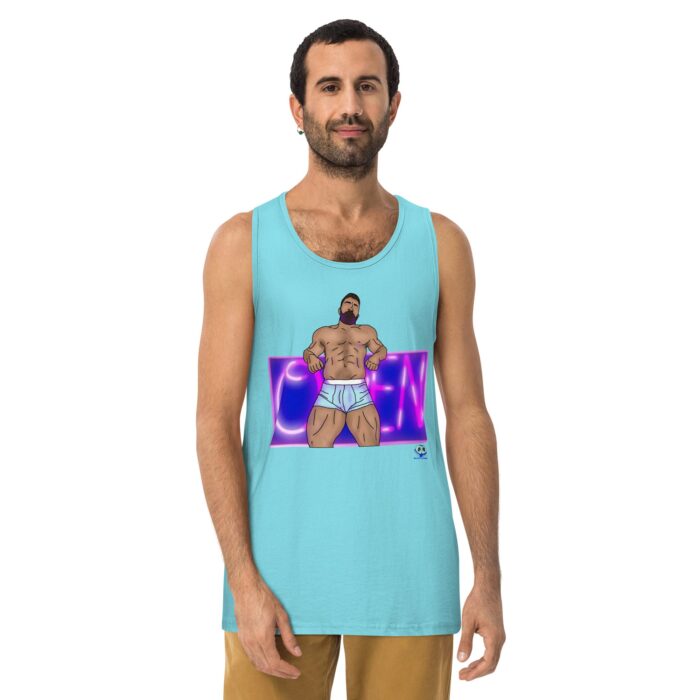Men’s premium tank top - Open - Image 21