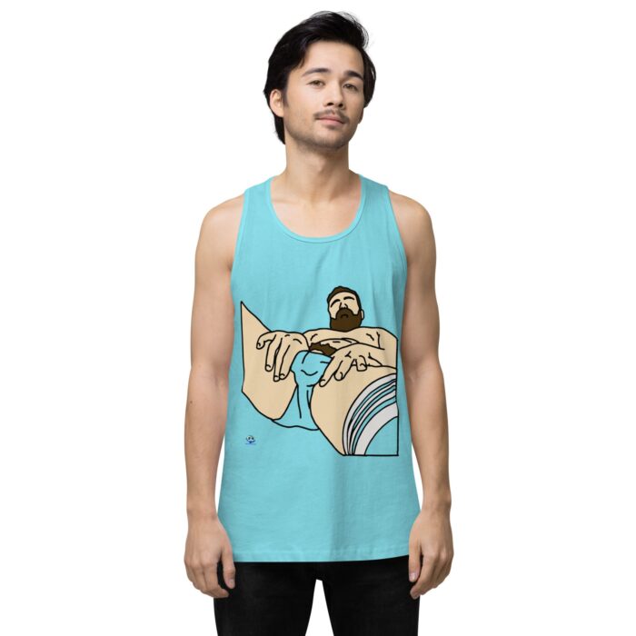 Men’s premium tank top - Peekaboo Bush - Image 51