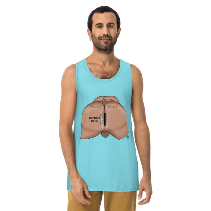 Men’s premium tank top - Piggy Bank - Image 21