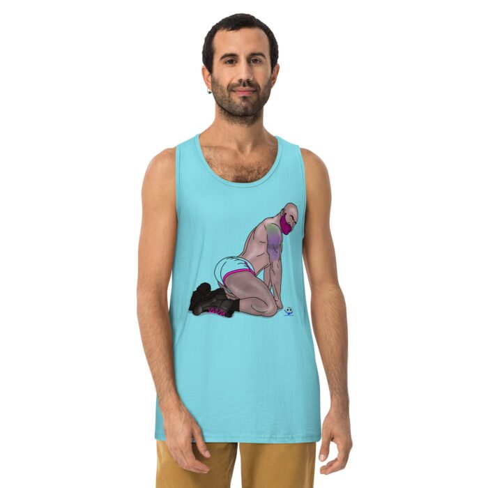 Men’s premium tank top - Pink and Pierced - Image 21