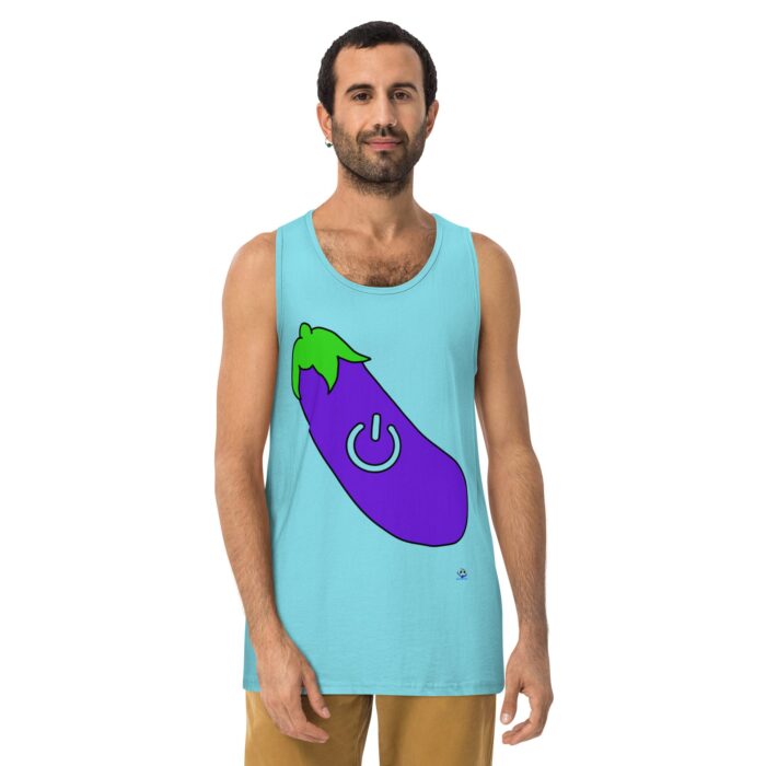 Men’s premium tank top - Power Top / Eggplant - Image 21