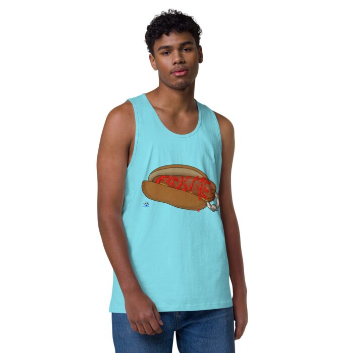 Men’s premium tank top - Real Bad Hotdog - Image 21