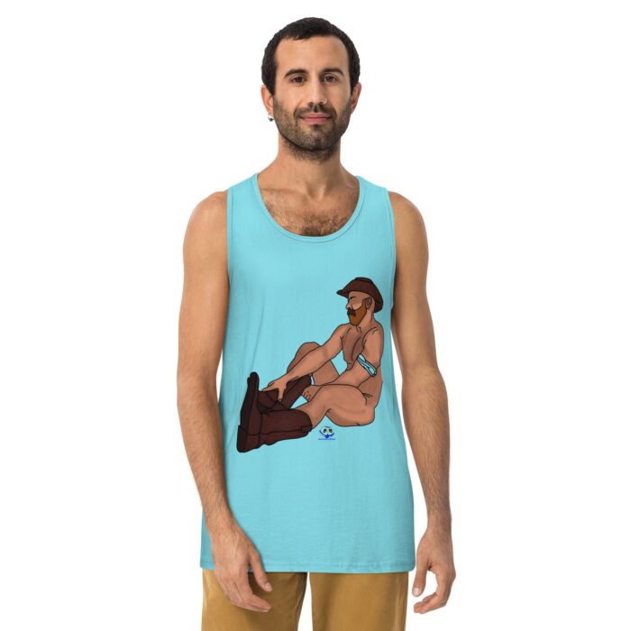 Men’s premium tank top - Rodeo Season - Image 11
