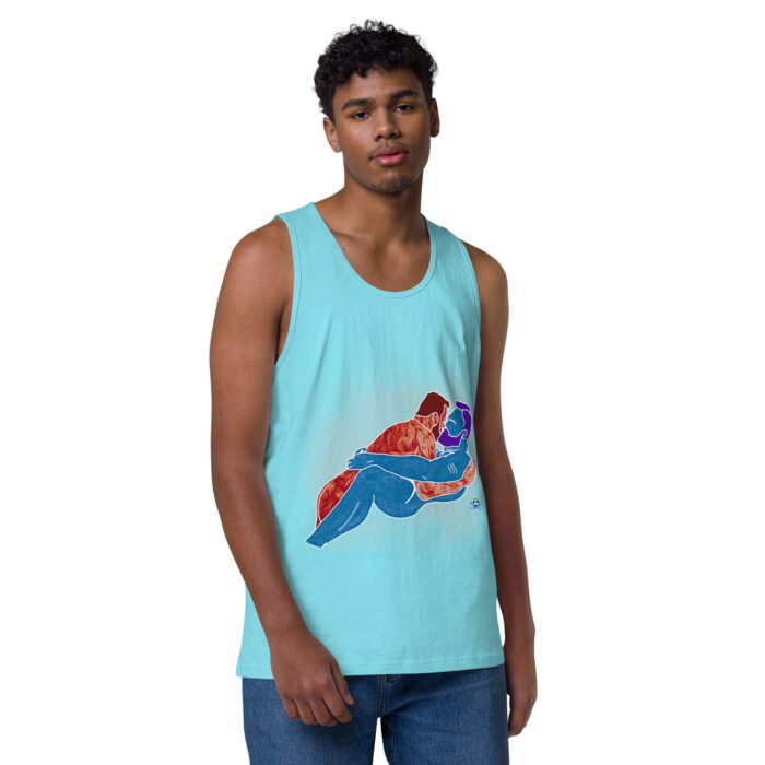 Men’s premium tank top - Steam - Image 41