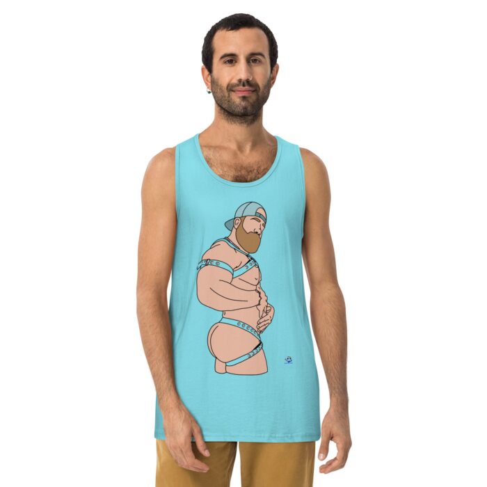 Men’s premium tank top - Straps - Image 21