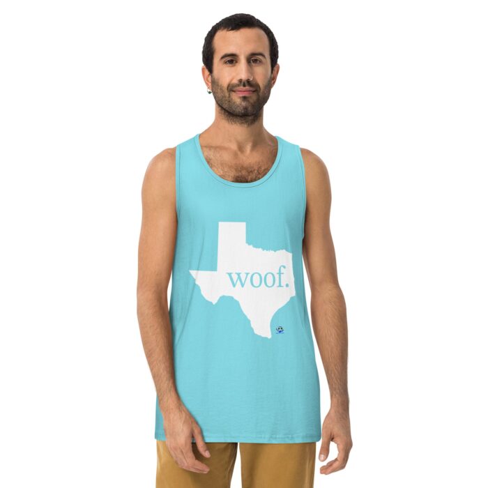 Men’s premium tank top - Texas Woof - Image 21