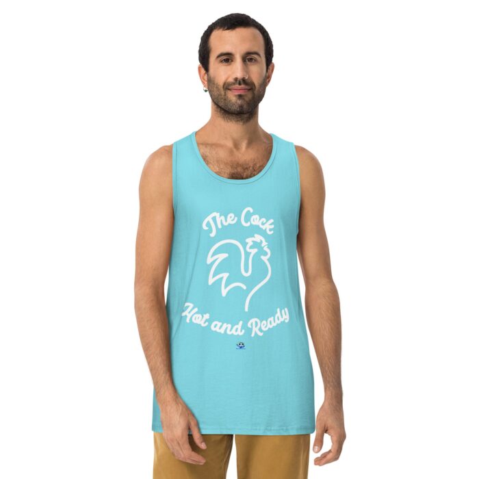 Men’s premium tank top - The Cock Hot and Ready - Image 22