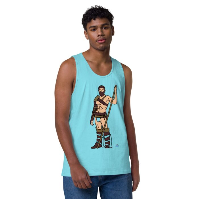 Men’s premium tank top - The Warrior - Image 41