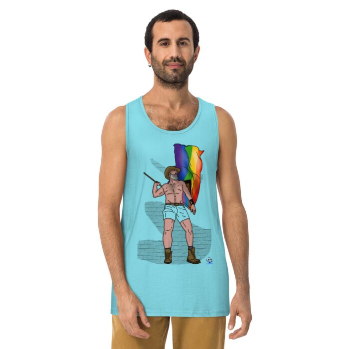 Men’s premium tank top - Wave it Proudly - Image 21