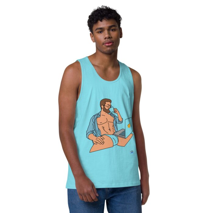 Men’s premium tank top - Work from Home - Image 41