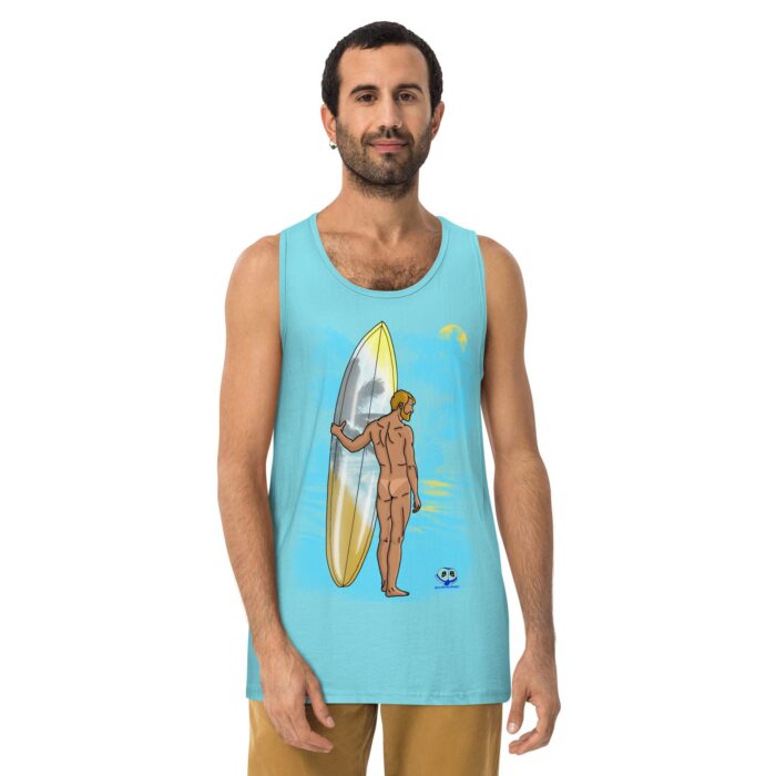 Men’s premium tank top - Tan Lines - Image 12
