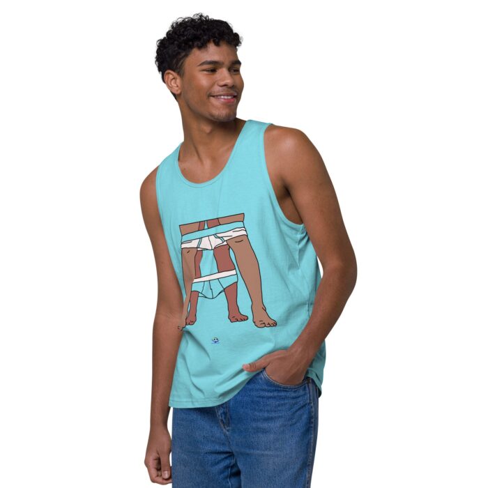 Men’s premium tank top - Dropped Drawers - Image 43
