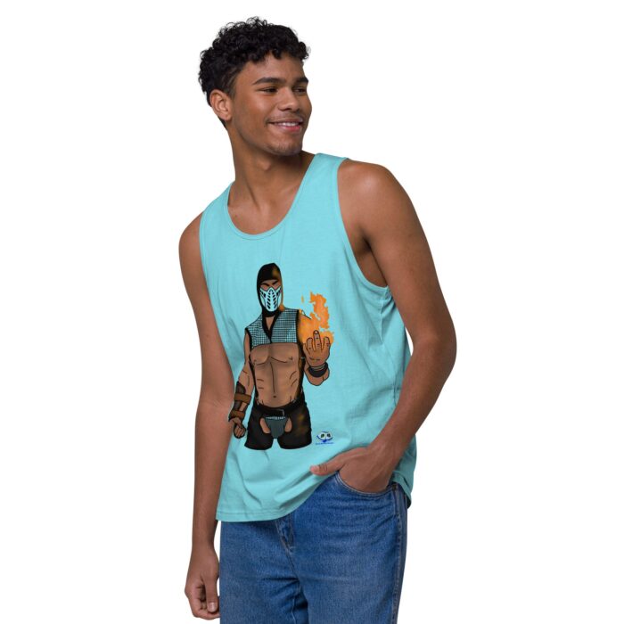 Men’s premium tank top - Finish Him - Image 43