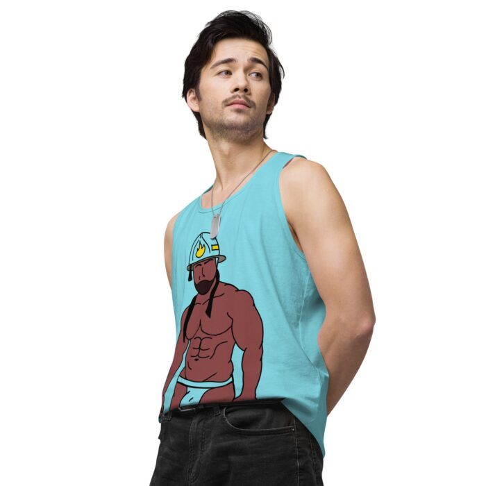 Men’s premium tank top - Fireman - Image 54
