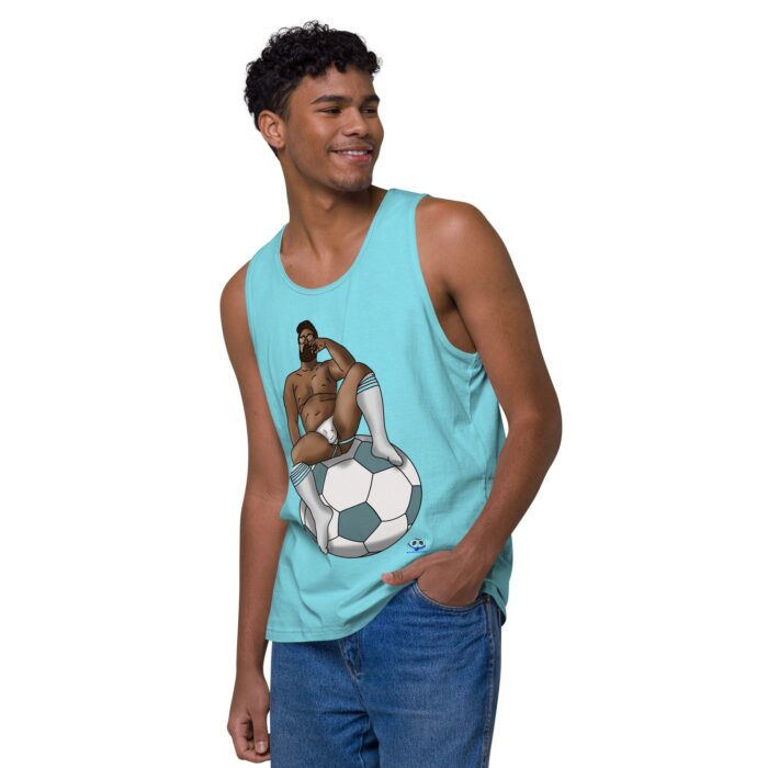 Men’s premium tank top - Futbal / Soccer - Image 43