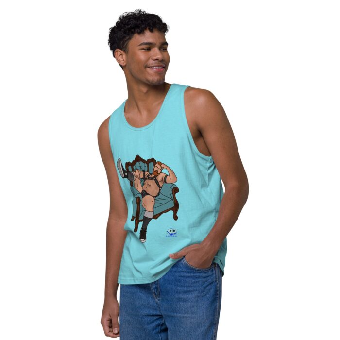Men’s premium tank top - Leather Chair - Image 43
