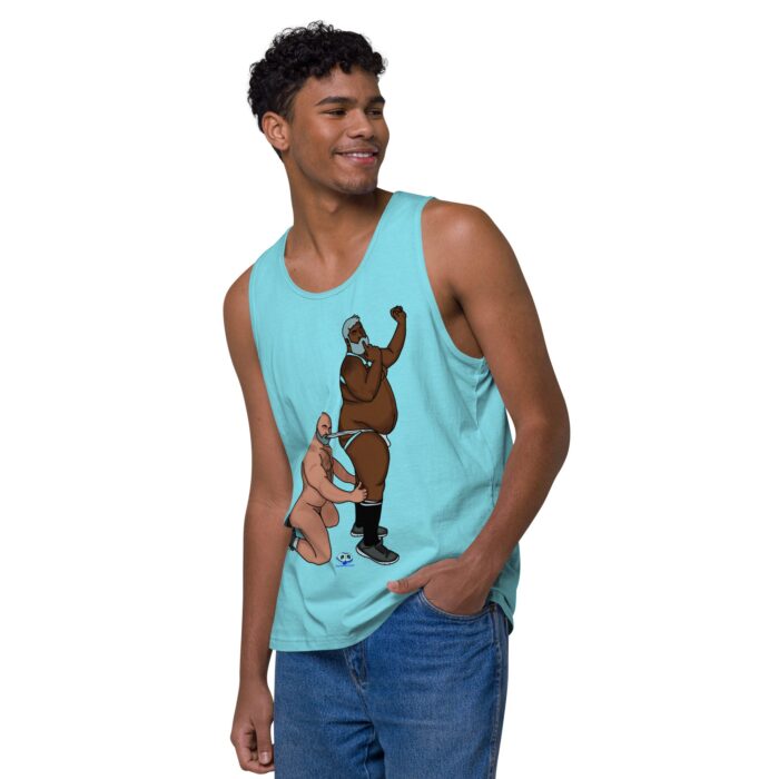 Men’s premium tank top  - Let's Get These Off - Image 43