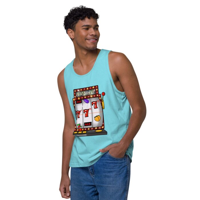 Men’s premium tank top - Lucky Seven Inches - Image 43