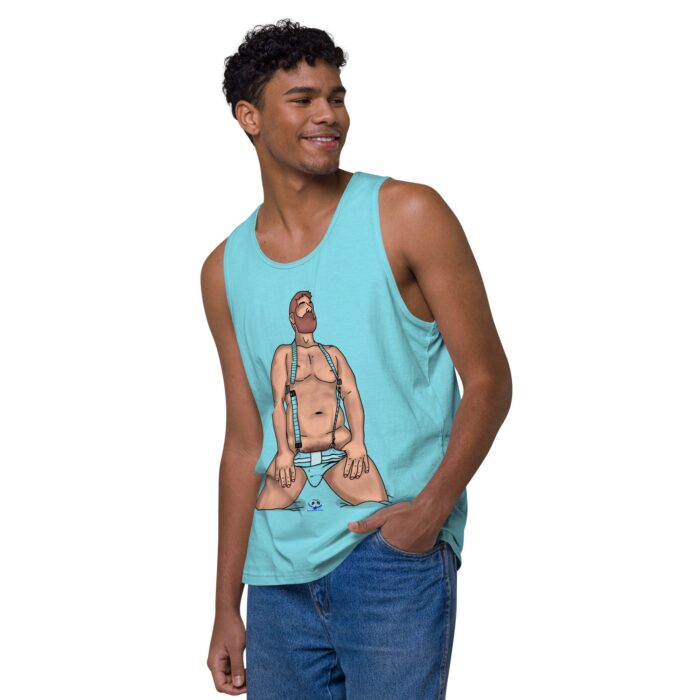 Men’s premium tank top - Neon Circuit - Image 43