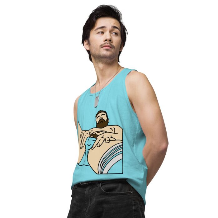 Men’s premium tank top - Peekaboo Bush - Image 54