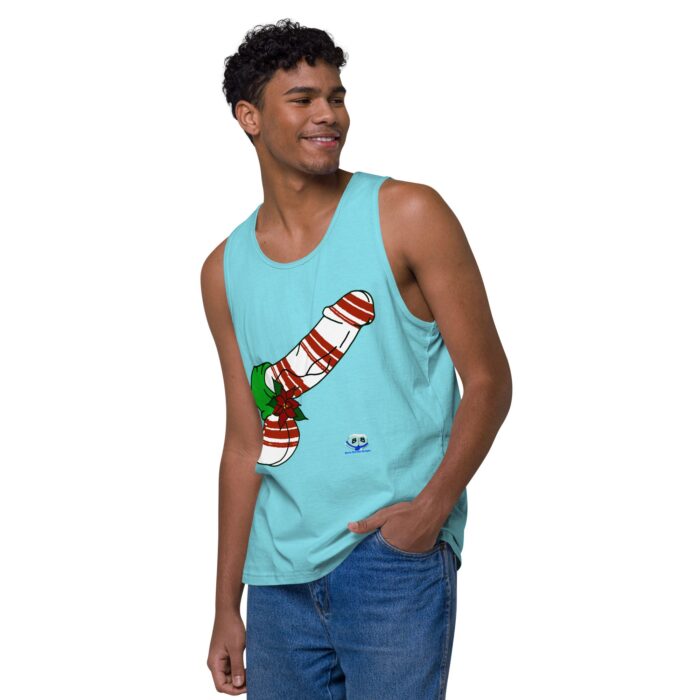 Men’s premium tank top - Peppermint Dick - Image 43