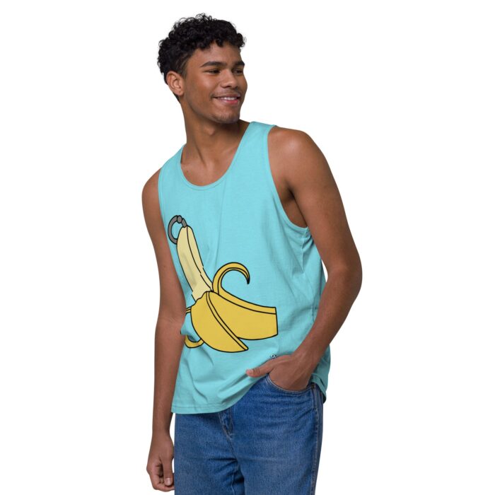 Men’s premium tank top - Pierced Banana - Image 43