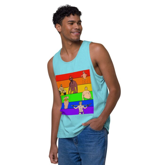 Men’s premium tank top - Pride Rows - Image 43