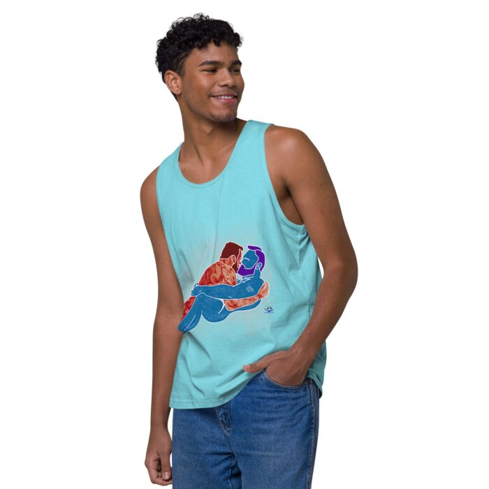 Men’s premium tank top - Steam - Image 43