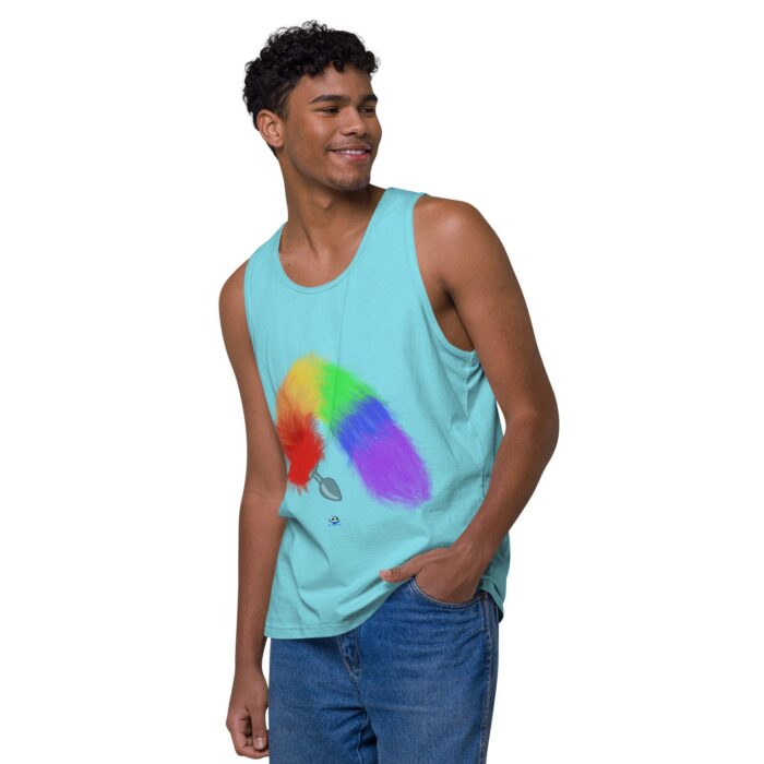 Men’s premium tank top - Tails - Image 43